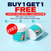Natural Pet Dental Finger Wipes