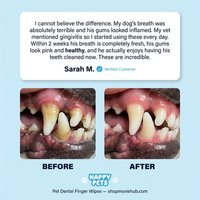 Natural Pet Dental Finger Wipes